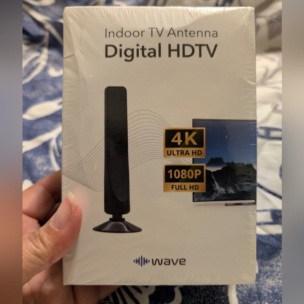 Black Indoor TV Antenna - Digital HDTV